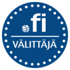 Traficomin verkkotunnusvälittäjä- logo palvelut sivulla